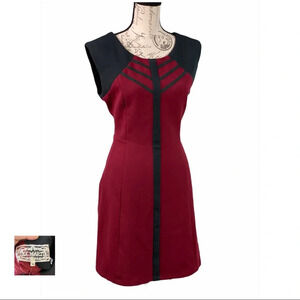 PINK MARTINI NWOT Maroon Cocktail Sheath Dress